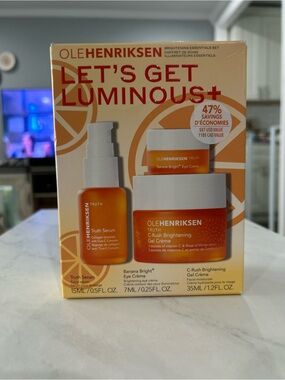 Ole Henriksen Brightening Set — Orange and White Packaging
